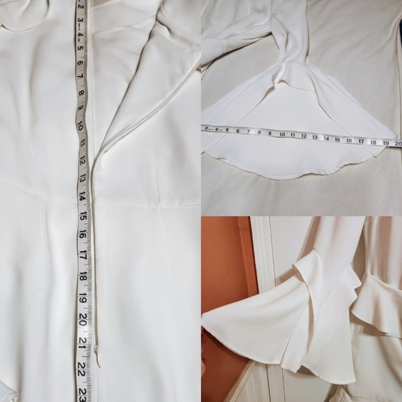 Rebecca Vallance El Chino White Mini Flare Dress US 2 - Picture 11 of 12